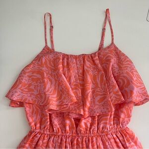Lilly Pulitzer Target Satin Flounce Dress‎ Giraffing Me Crazy XS